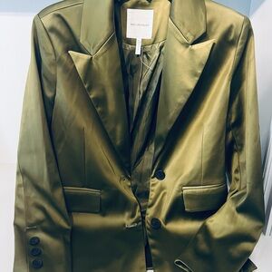 Avec Les Filles Olive Green Blazer
